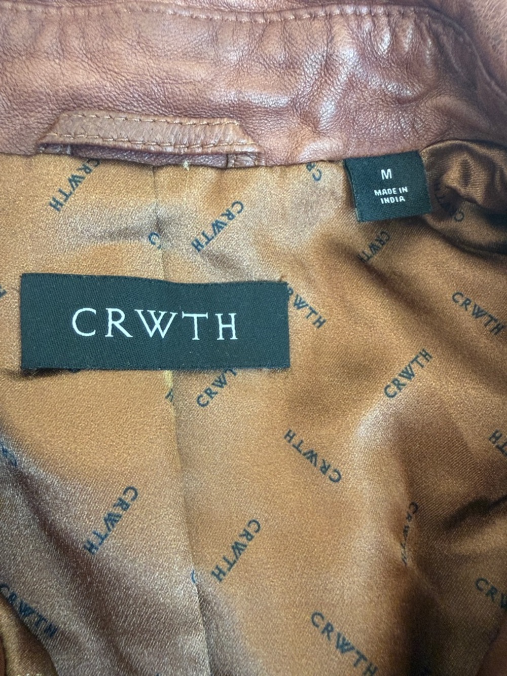 Men's CRWTH "Munro" leather jacket is from the brand's Fall/Winter 2019 Size M - Picture 11 of 11